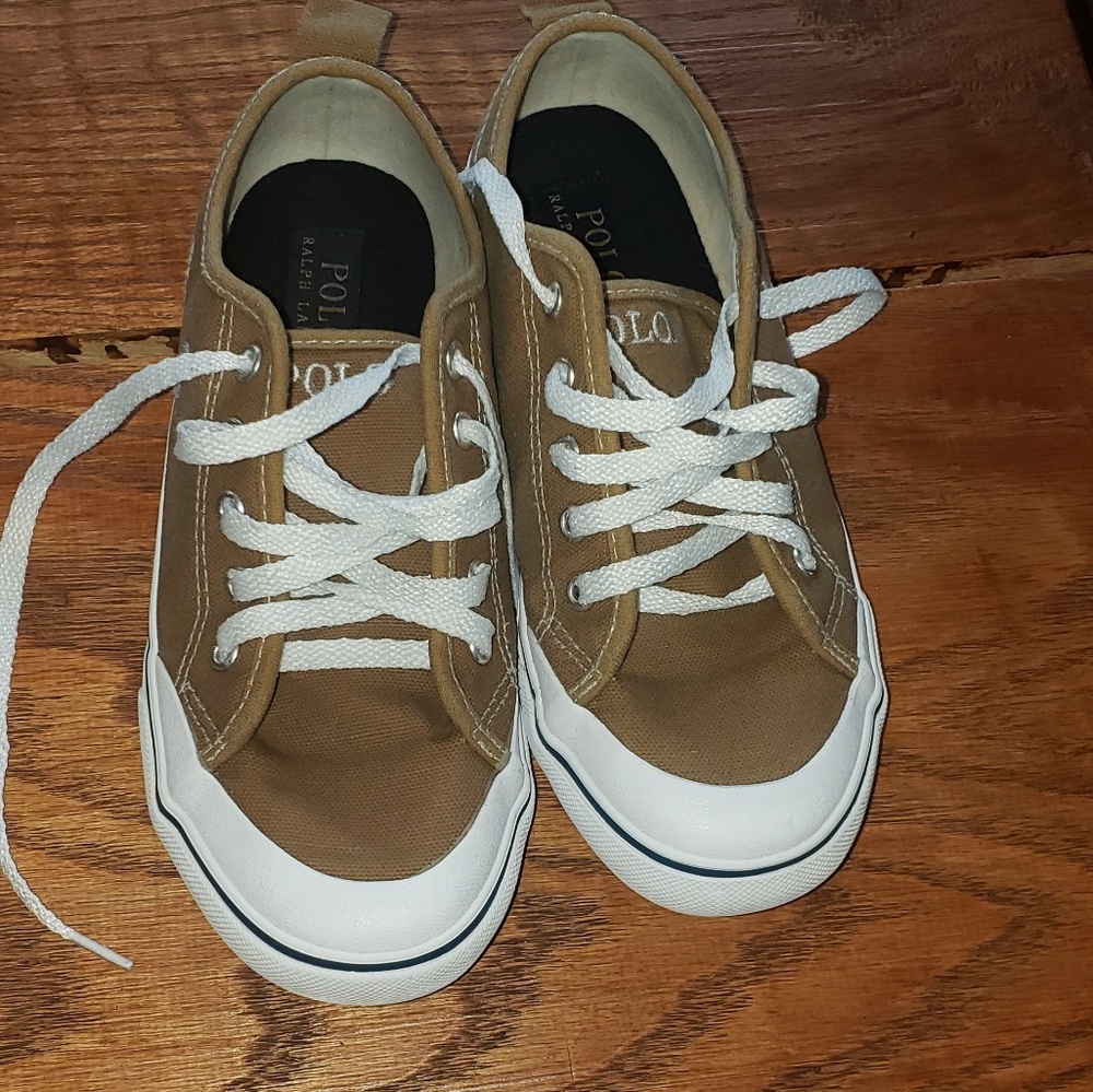 Boys Ralph Lauren Polo Canvas Shoes